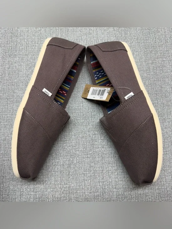 NWT TOMS Women’s Alpargata Classic Canvas Slip-On Shoes - Ash - Picture 5 of 9